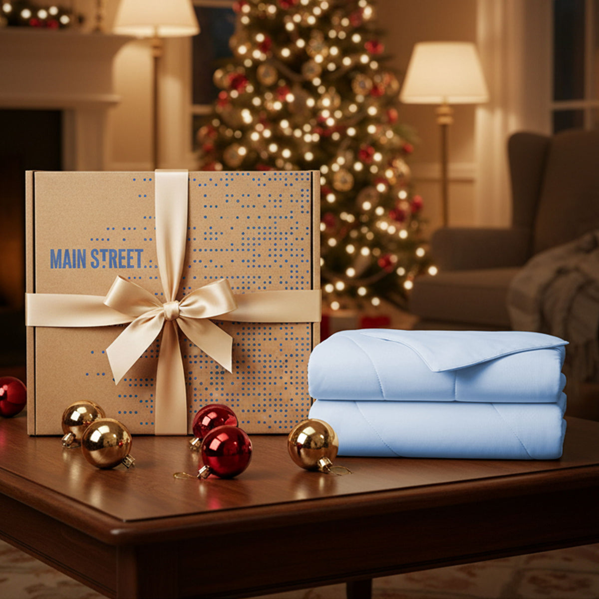 Ice Touch - Sublime Serenity Luxury Comforter - Ice Blue