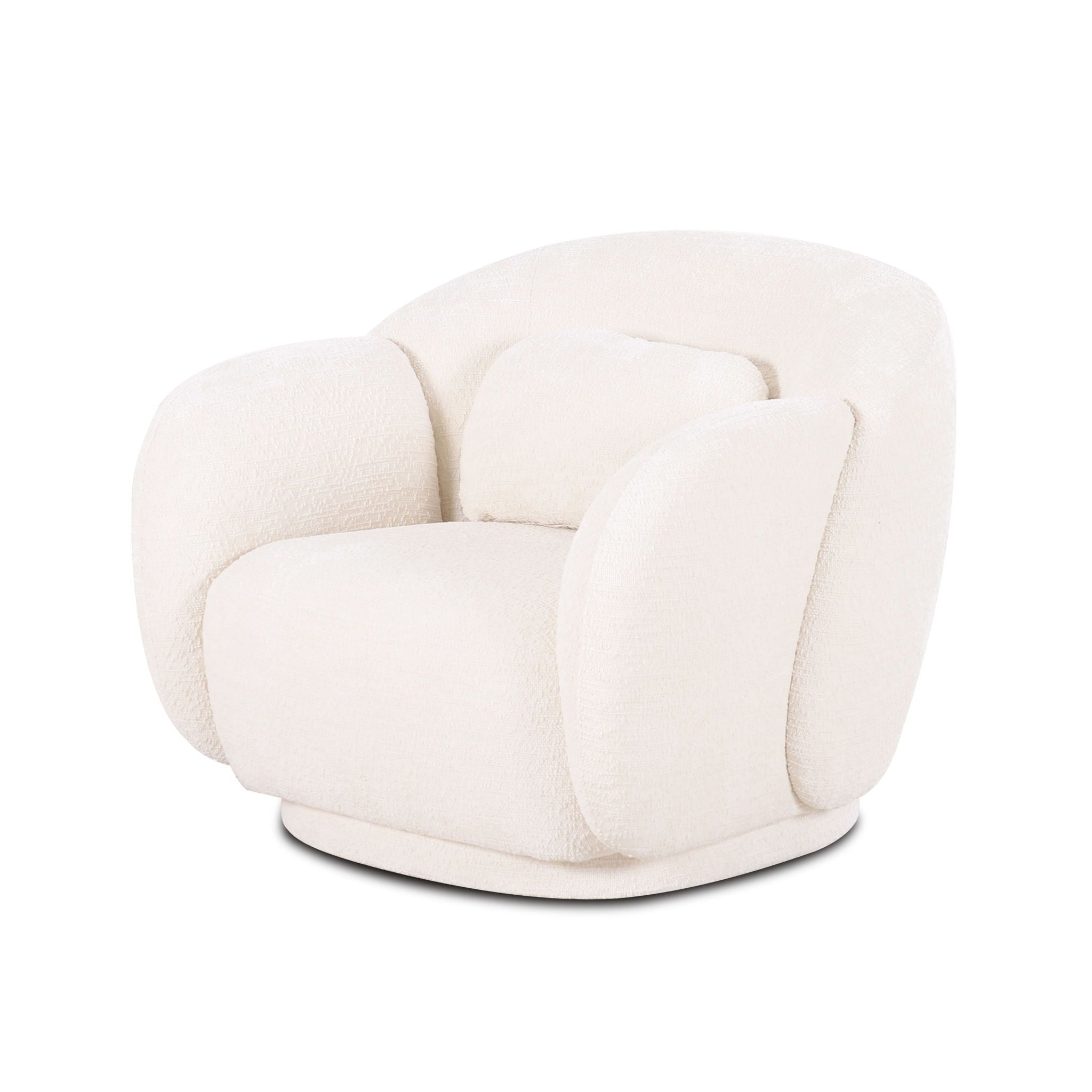 Misty - Knubby Fabric Accent Chair