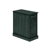 Accent Table With Storage Drawer For Living Room - Blue