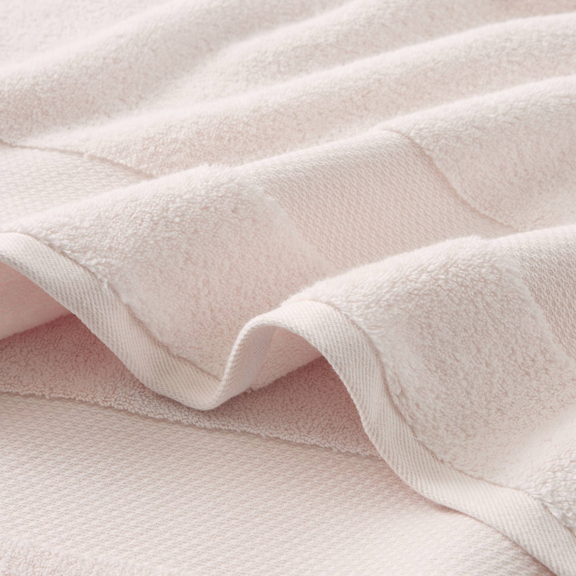 Turkish - 6 Piece Bath Towel Set - Blush
