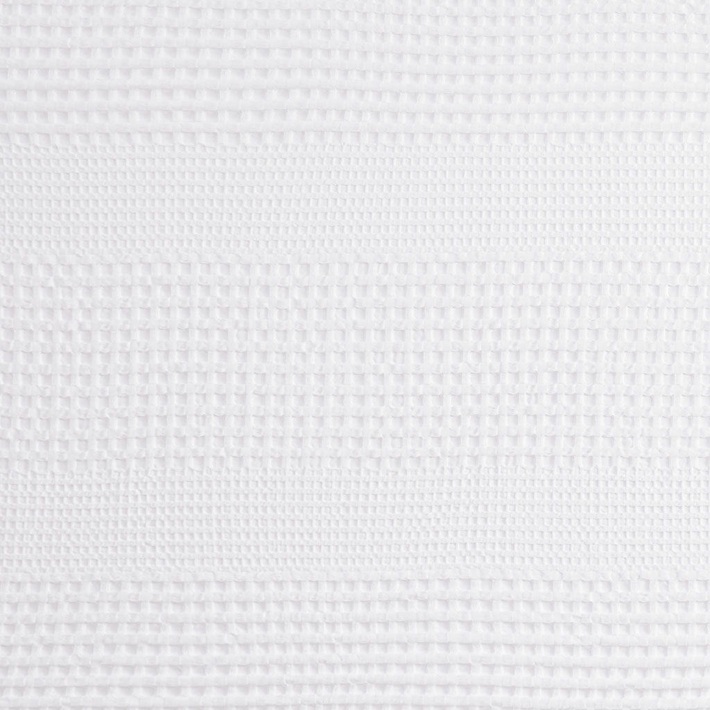 Arlo - Super Waffle Textured Solid Shower Curtain - White