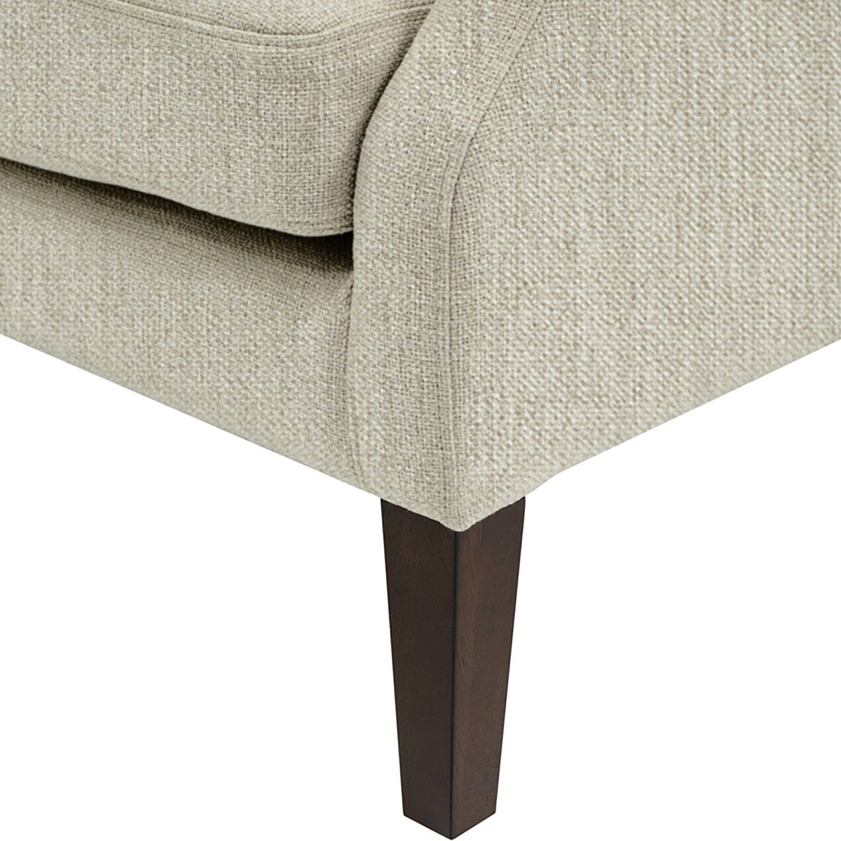 Maxwell - Button Tufted Wing Chair - Linen