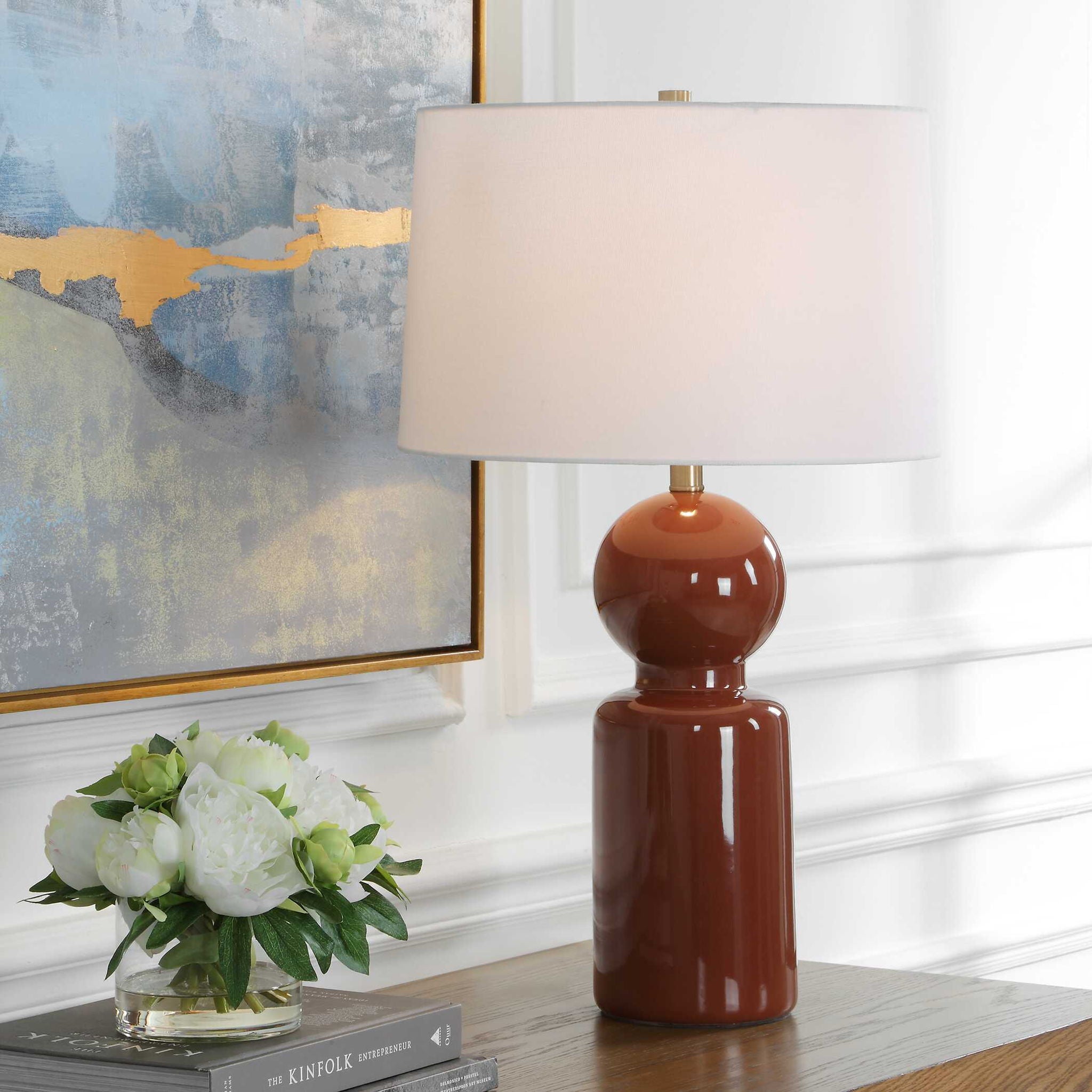 Marco - Glaze Table Lamp - Sienna