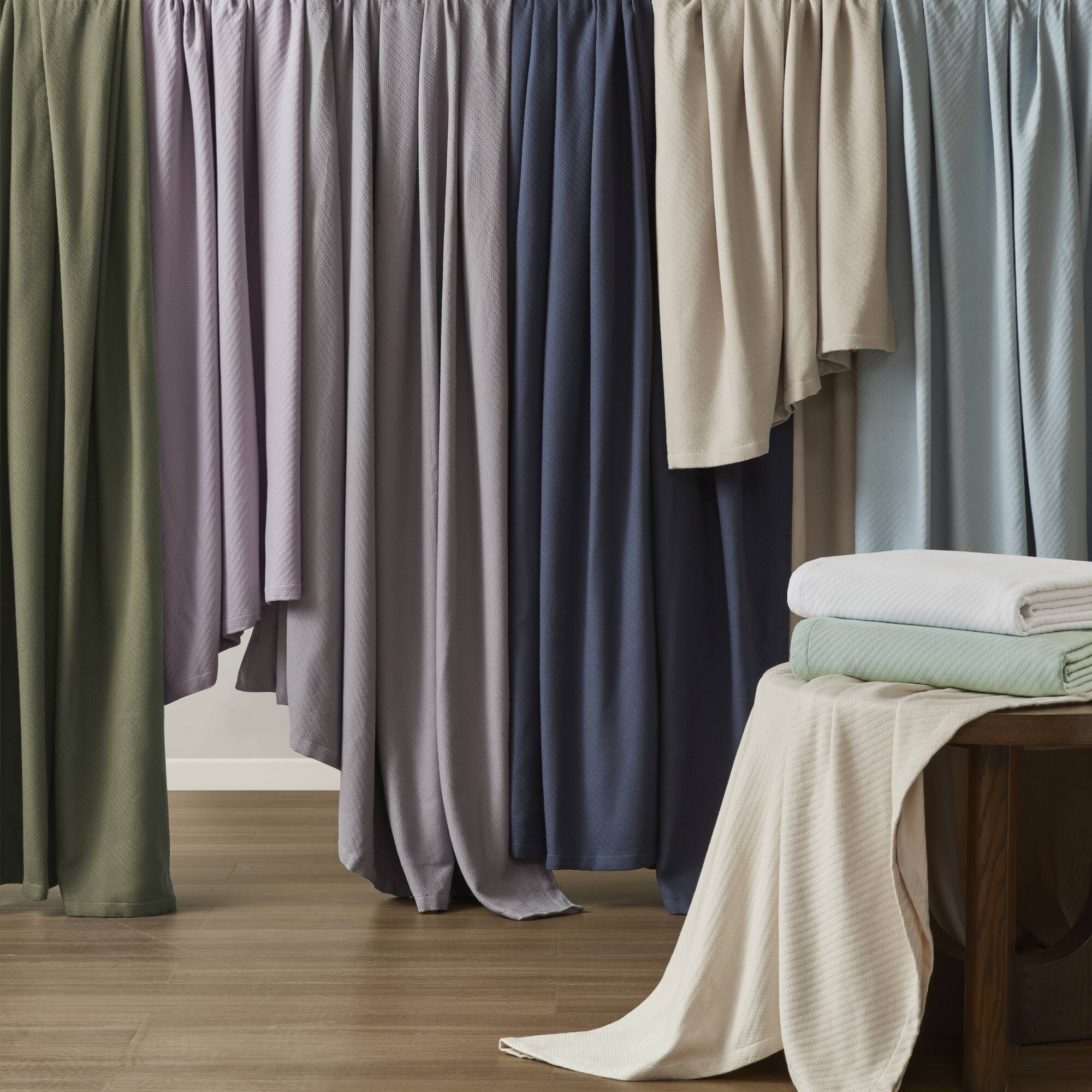 Liquid Cotton - Blanket - Navy