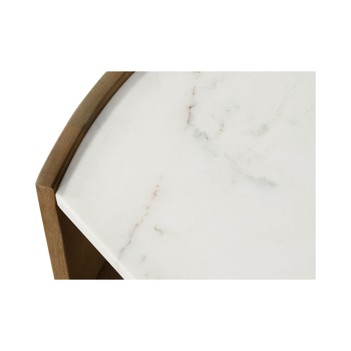 Fern - Coffee Table - White / Light Brown