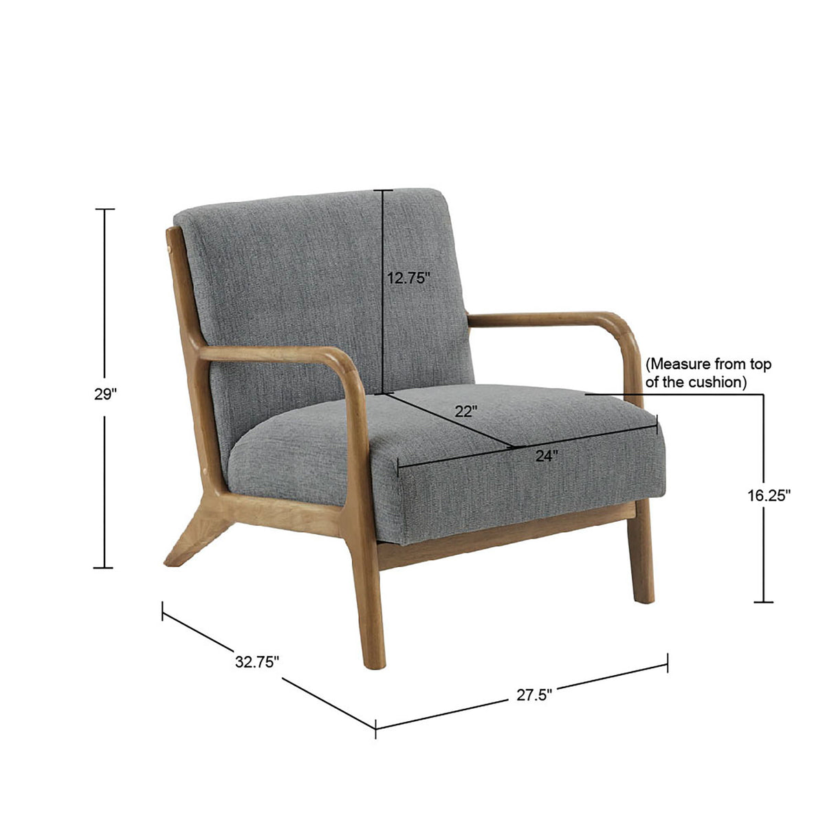 Novak - Lounge Chair - Gray