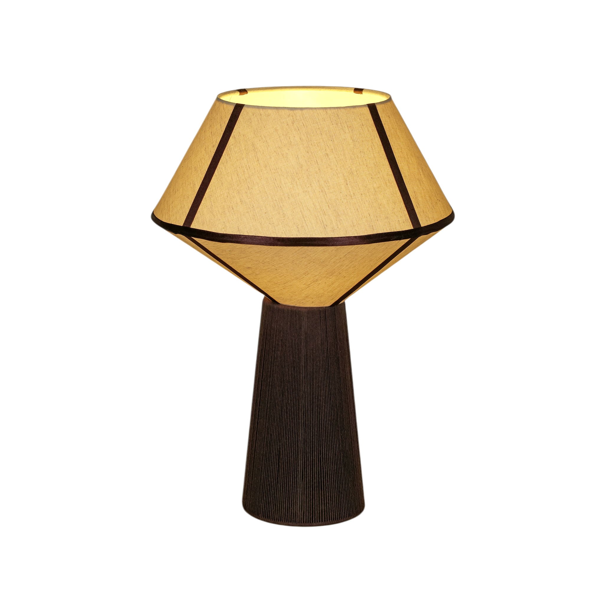 Josephine - Upwards Table Lamp - Chocolate Brown