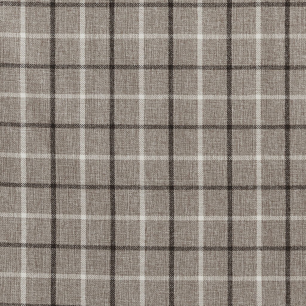 Anaheim - 50x108" Plaid Rod Pocket And Back Tab Curtain Panel With Fleece Lining - Brown