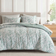 Nixon - 7 Piece Full Comforter Set - Green / Gray