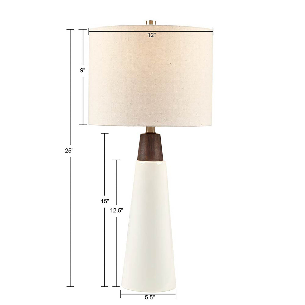 Tristan - Table Lamp - White
