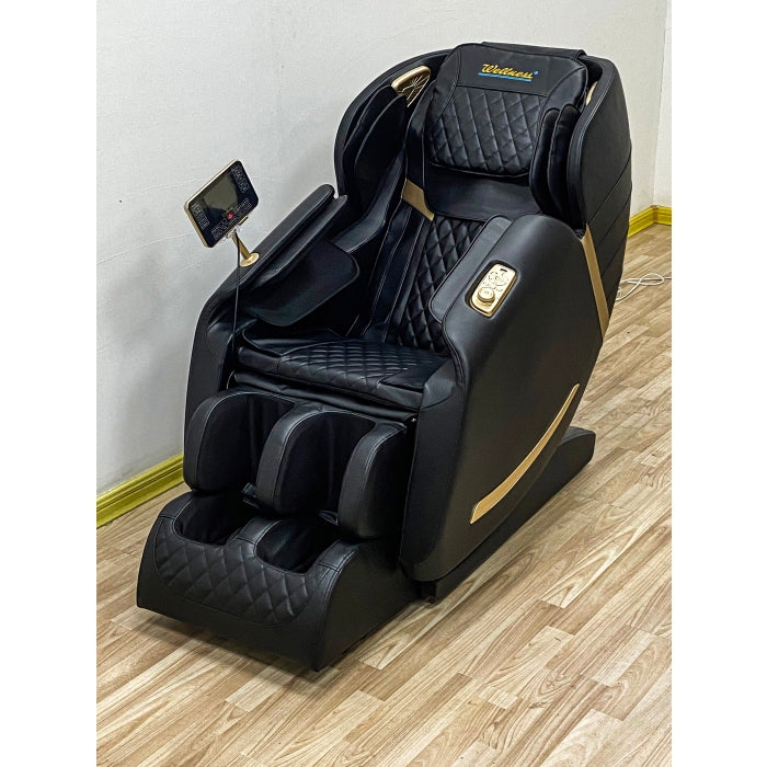 BLACK PU Zero Gravity Full Body Massage Chair w/ Heater and Bluetooth Music
