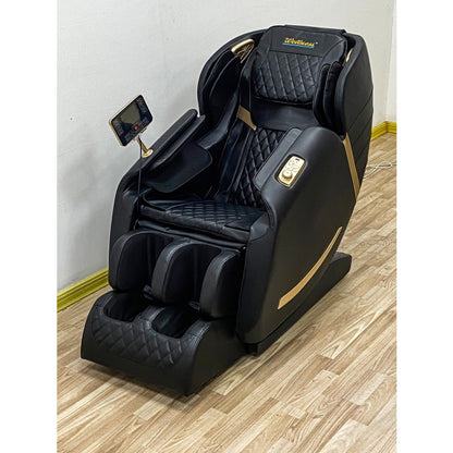BLACK PU Zero Gravity Full Body Massage Chair w/ Heater and Bluetooth Music