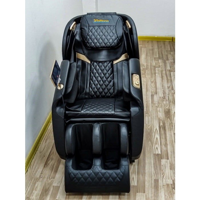 BLACK PU Zero Gravity Full Body Massage Chair w/ Heater and Bluetooth Music