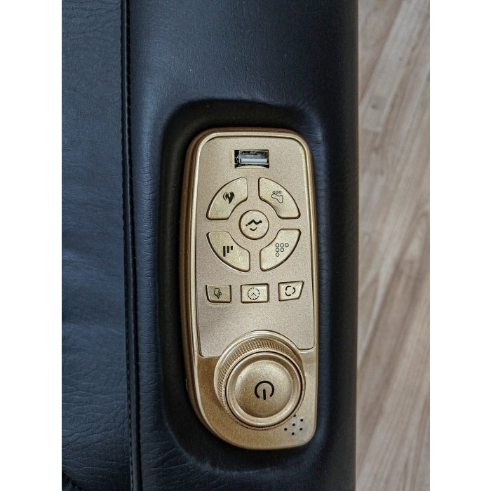 BLACK PU Zero Gravity Full Body Massage Chair w/ Heater and Bluetooth Music