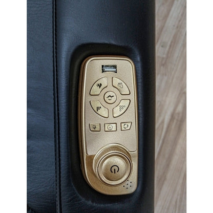 BLACK PU Zero Gravity Full Body Massage Chair w/ Heater and Bluetooth Music