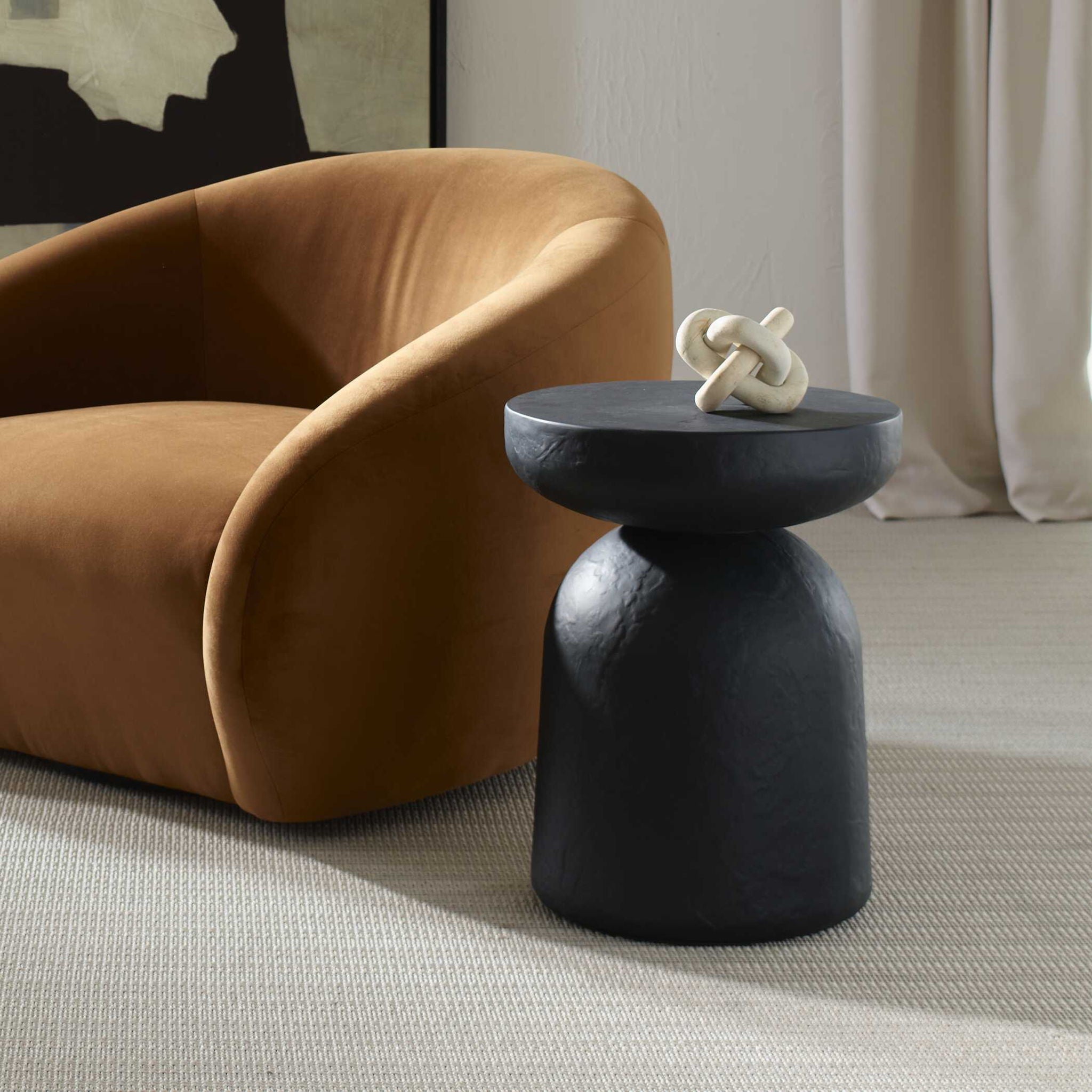 Hurlee - Outdoor Accent Table - Black