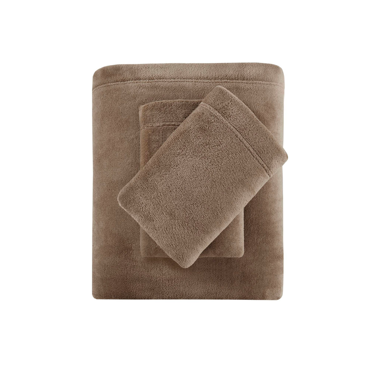 Soloft Plush - Queen Sheet Set - Brown
