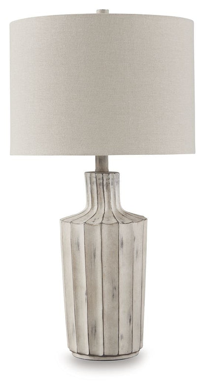 Imre - Poly Table Lamp - Distressed Brown