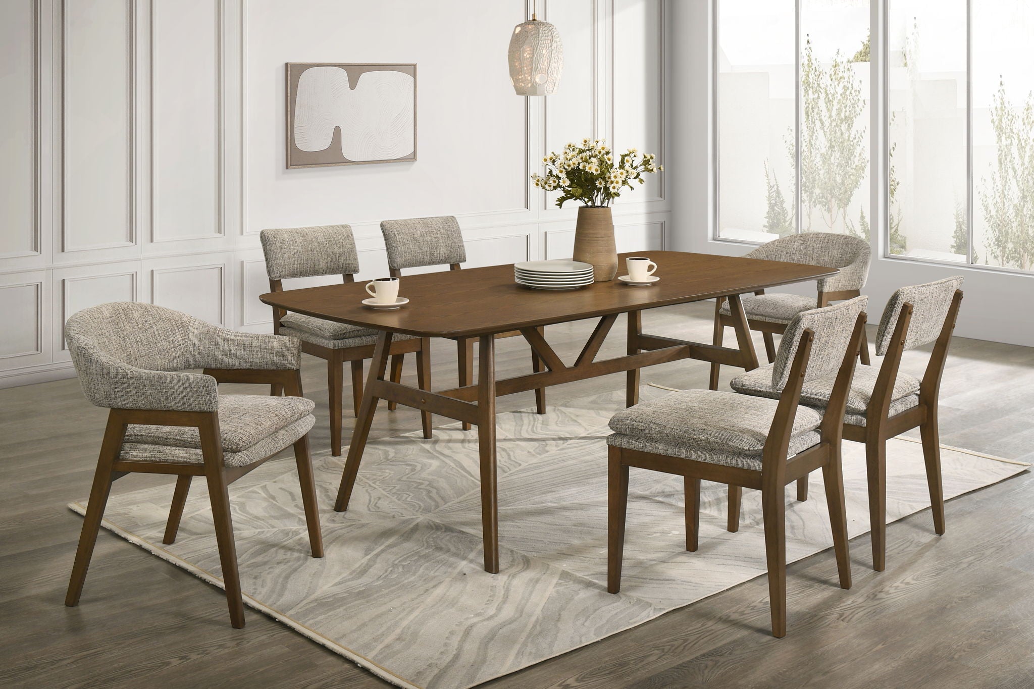 Miller - 39" Square Dining Table - Walnut