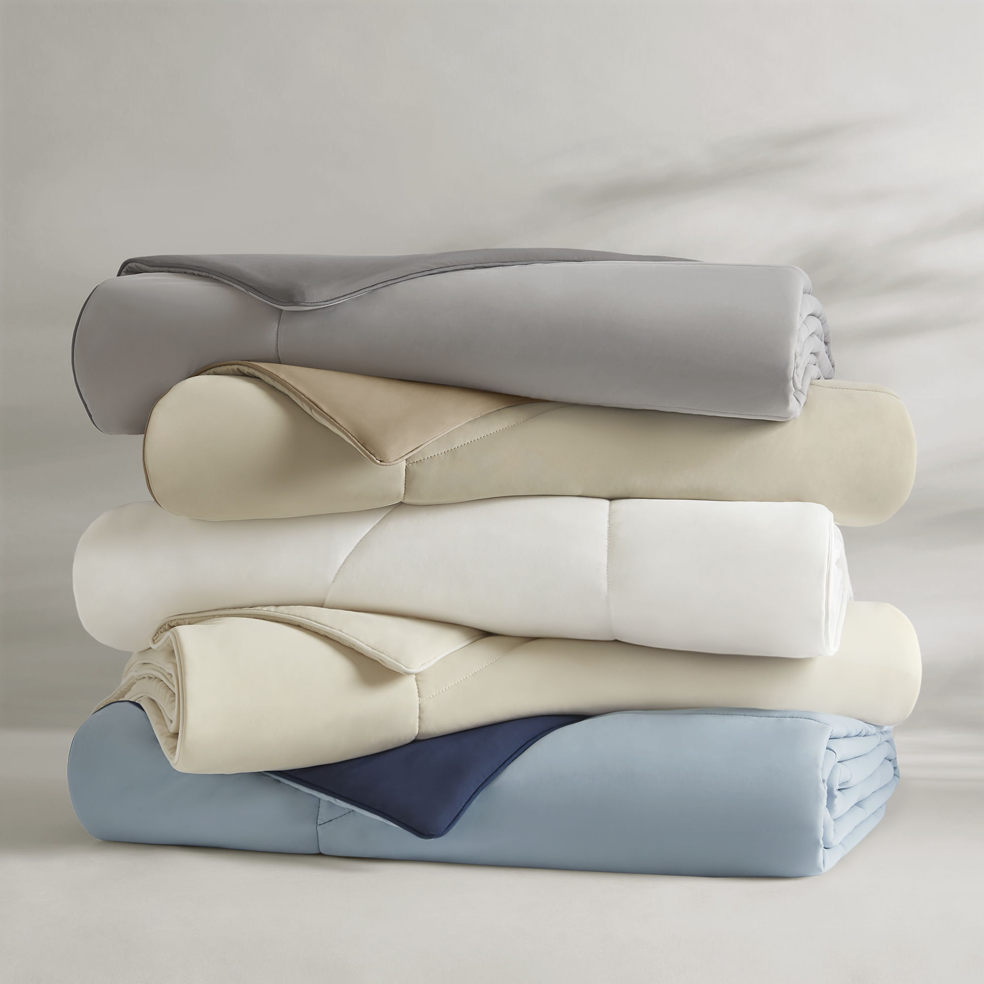 Cooling - Full/Queen Reversible Tencel Comforter Blanket - Blue