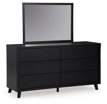 Danziar - Dresser And Mirror - Black