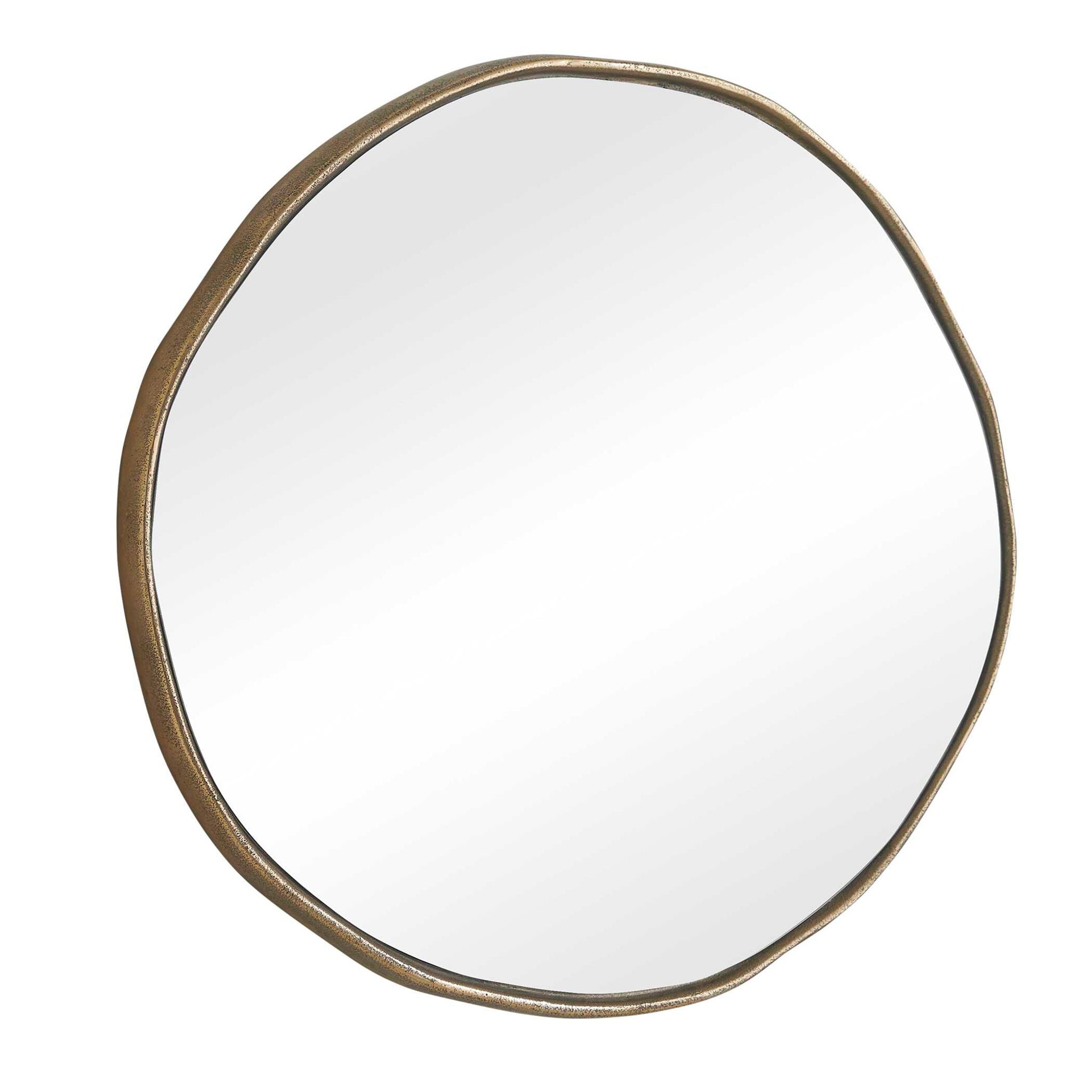Lowen - Round Mirror - Brass