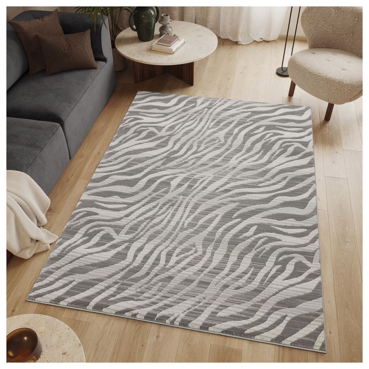 Geometrix - Contemporary Rug With Geometric 3D Effect