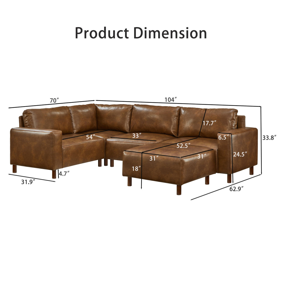 Sectional Modular Couch Sofa