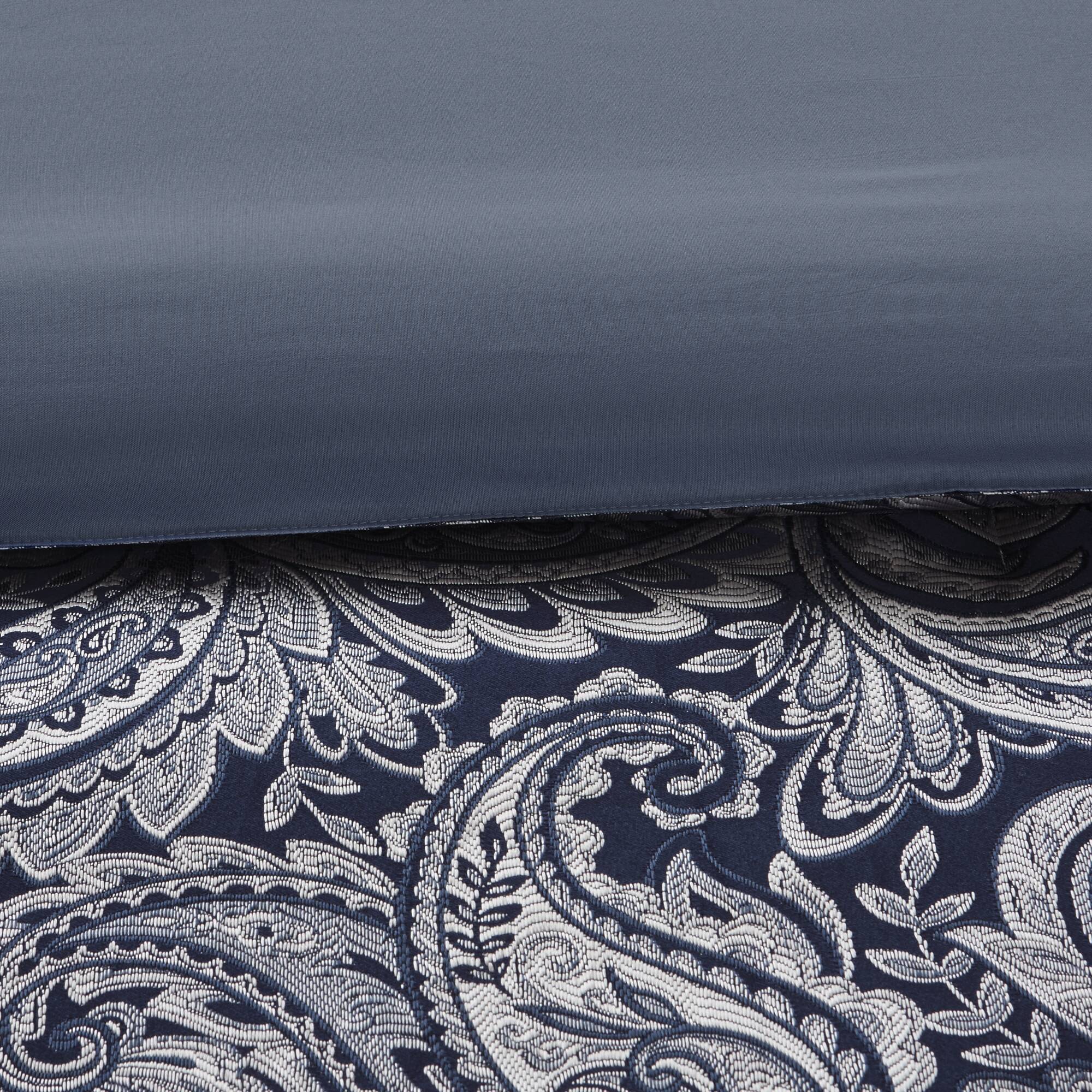 Aubrey - King 12 Piece Complete Bed Set - Navy