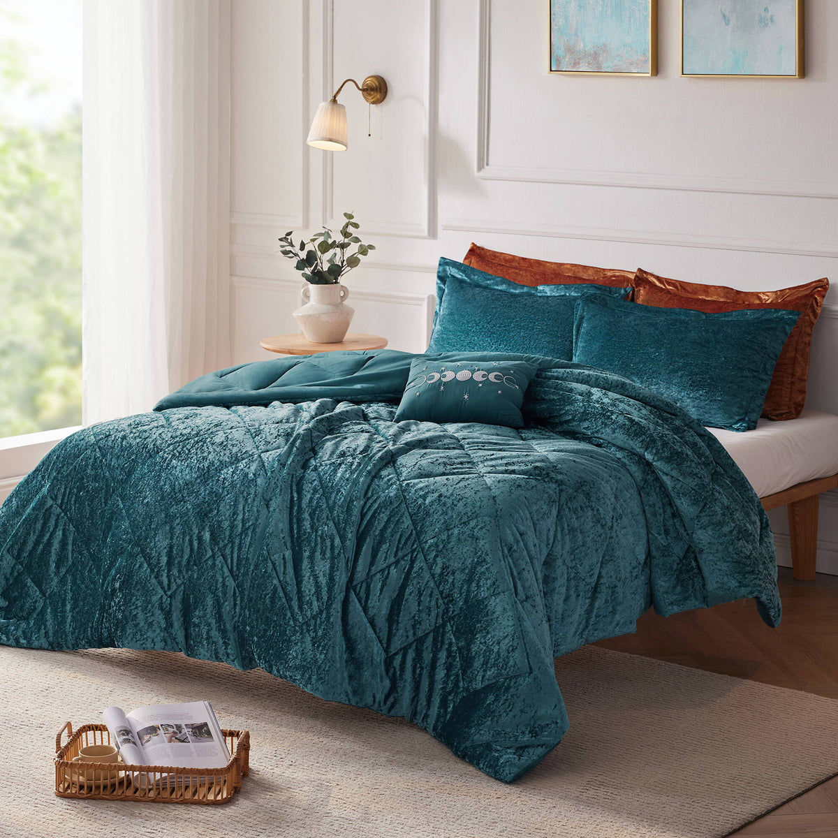 Felicia - Comforter Set - Teal