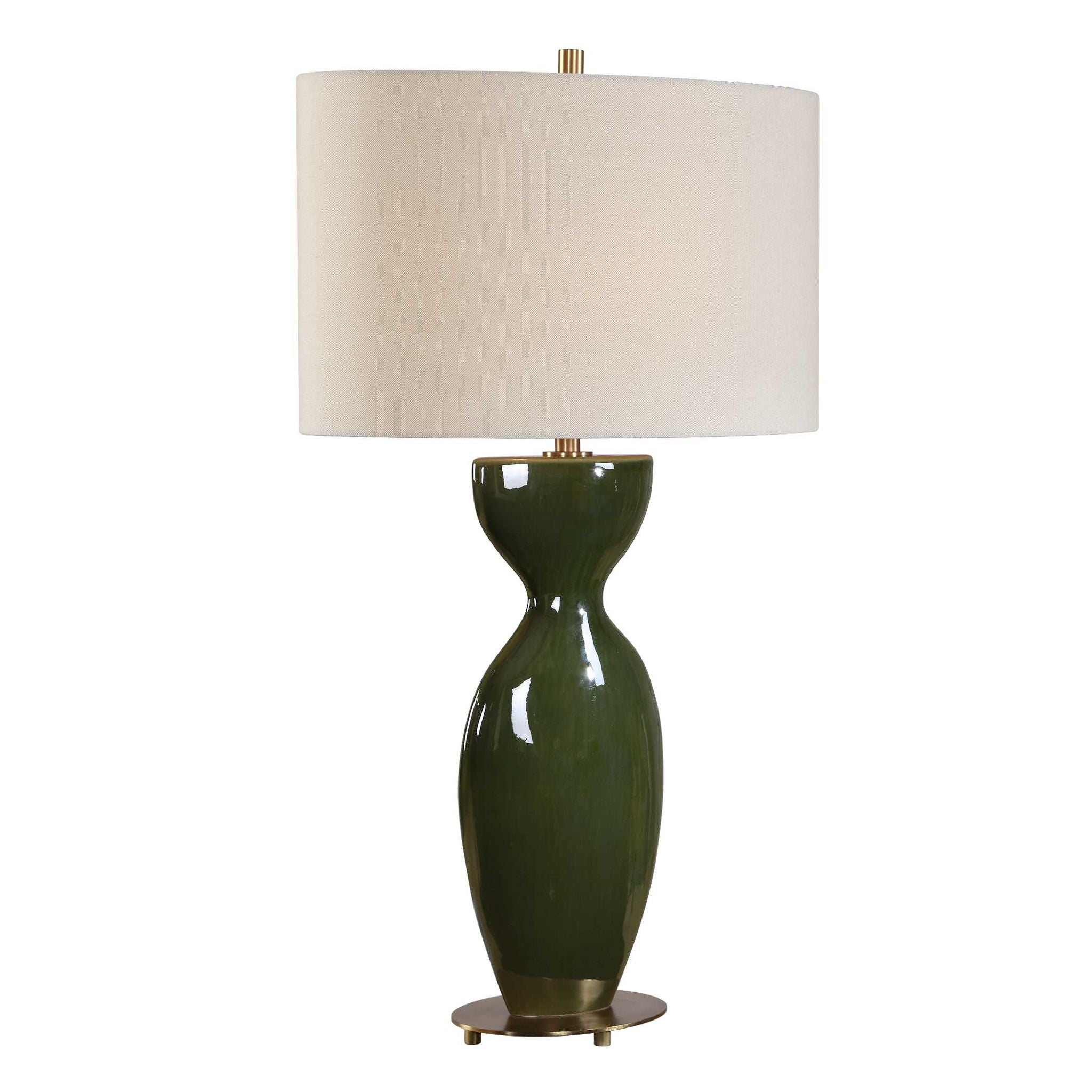 Curhan - Glaze Table Lamp - Green
