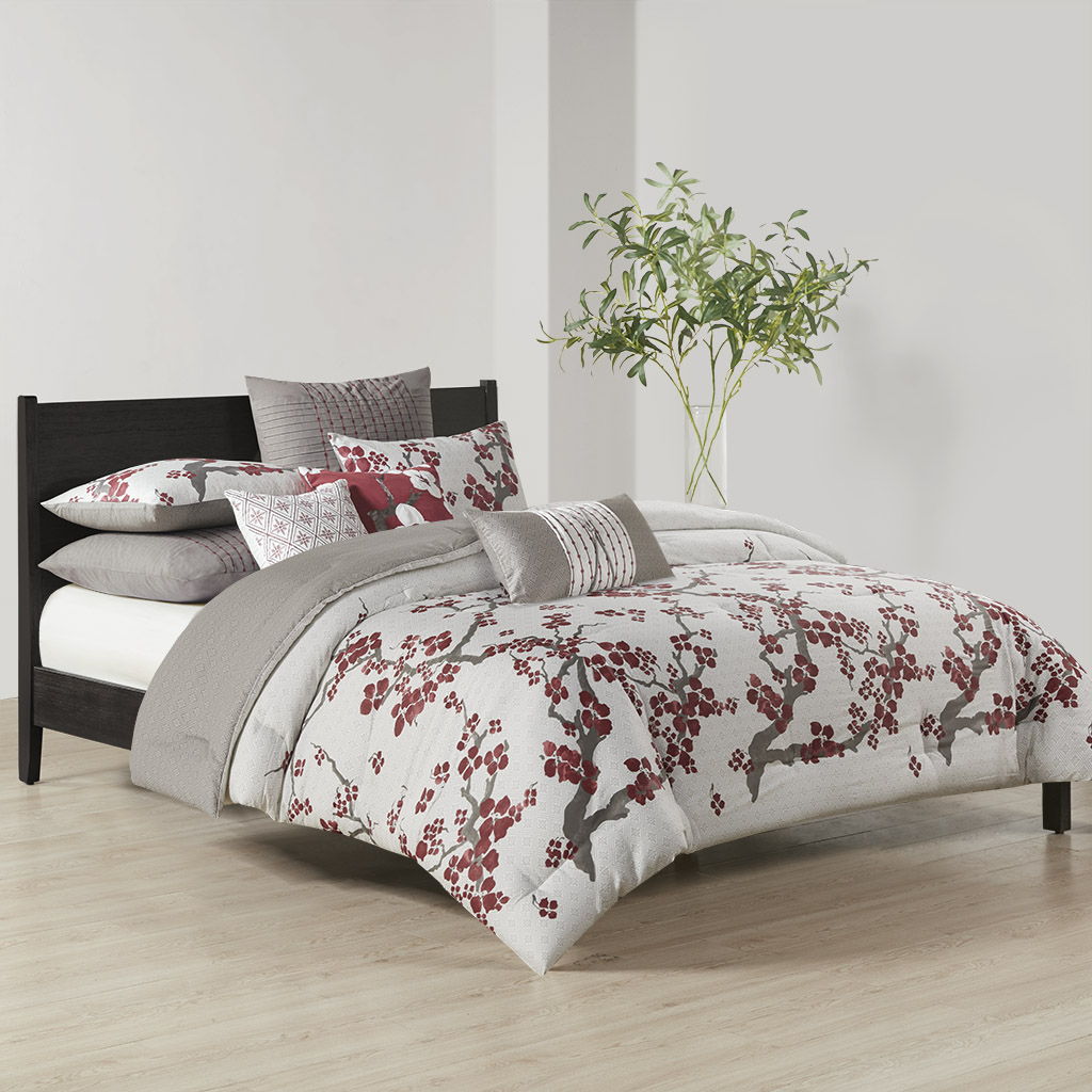 Cherry Blossom - Queen Comforter Mini Set - Multi