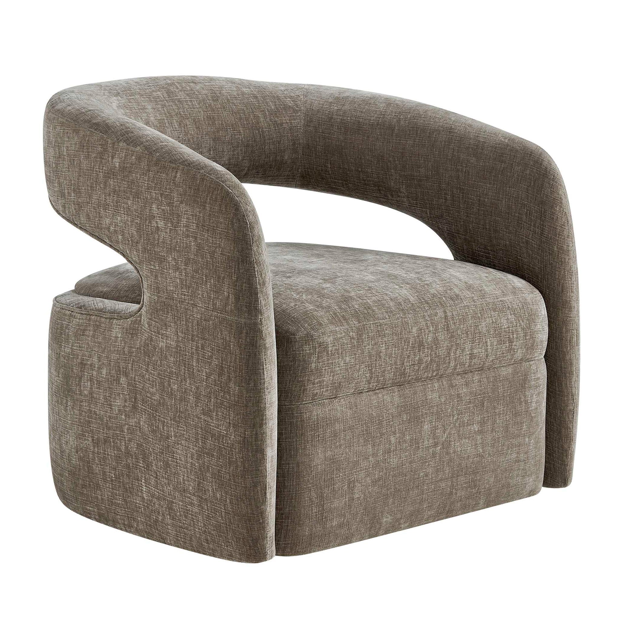 Breis - Swivel Barrel Chair - Gray