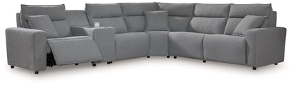 Modmax II - Reclining Sectional - Salt And Pepper