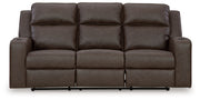 Lavenhorne - Rec Sofa W/Drop Down Table - Granite