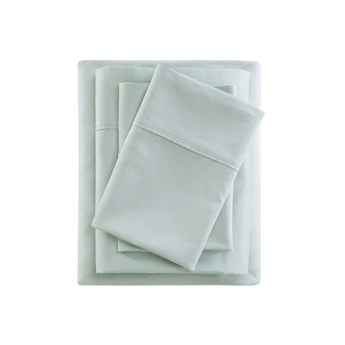 600 Thread Count - Cooling Cotton Blend 4 Piece King Sheet Set - Seafoam
