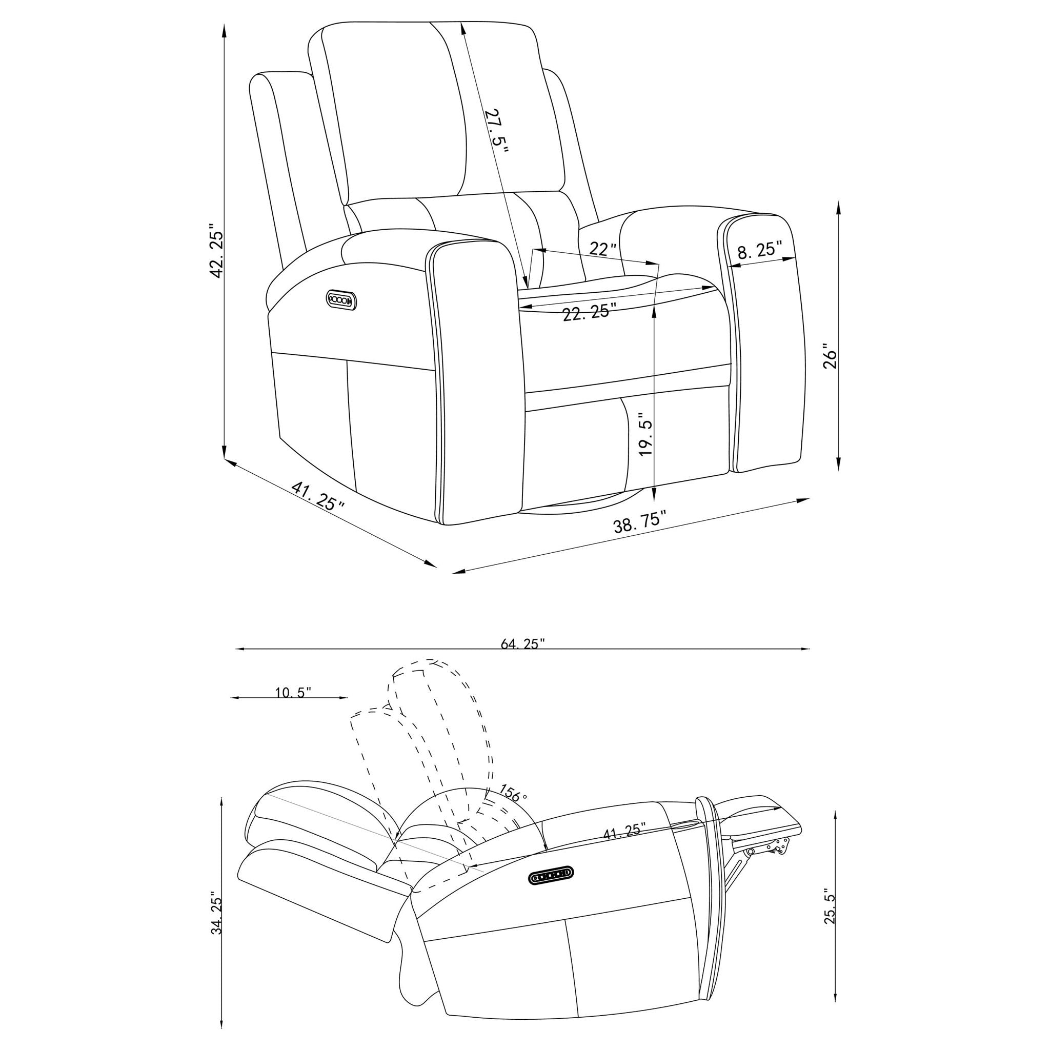Boyce - Triple Power Swivel Recliner With Independent Adjustments