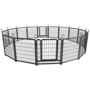 Heavy Duty Dog Playpen Outdoor 16 Piece Panels - Snow Leopard