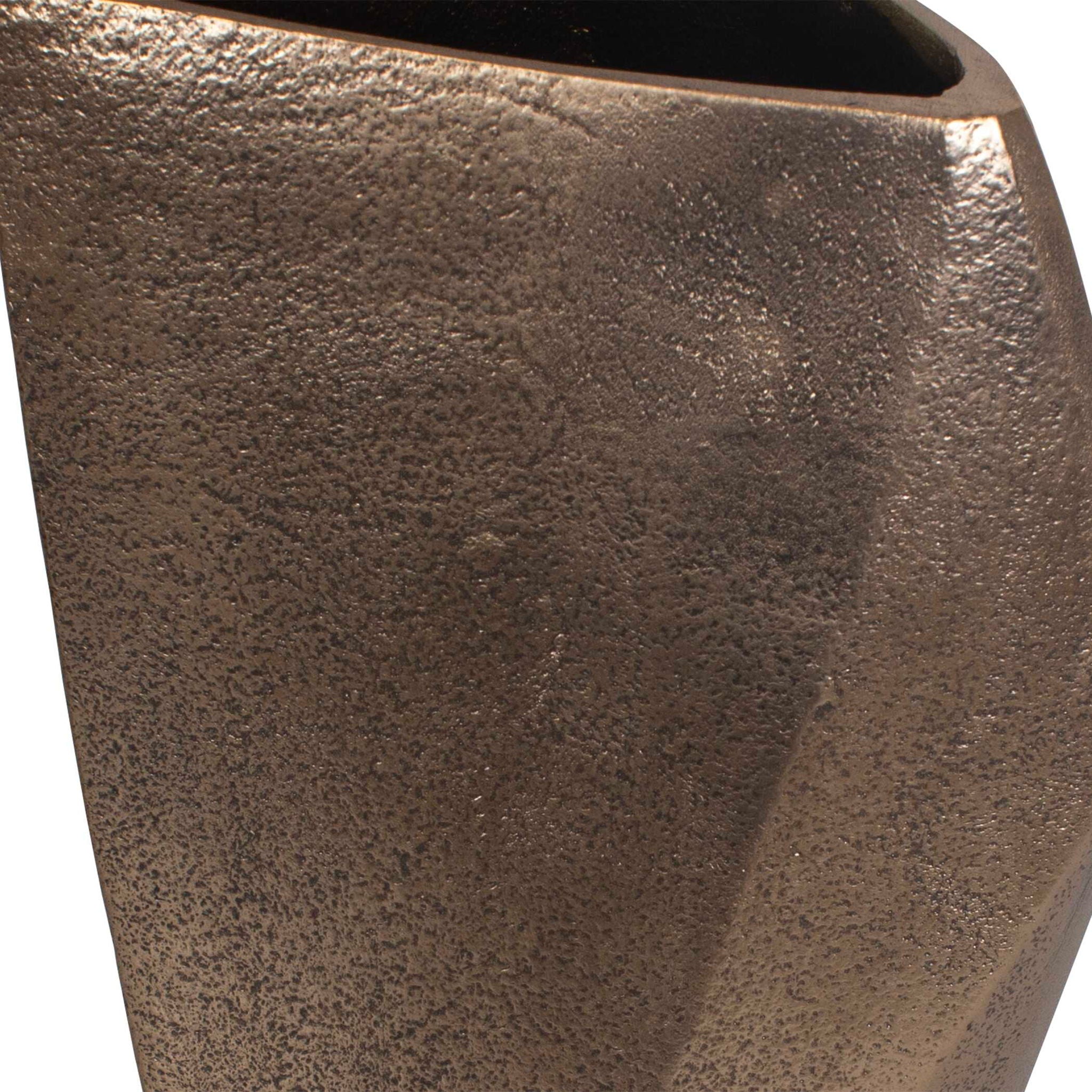 Geoform - Indoor-Outdoor Vases (Set of 2) - Brass