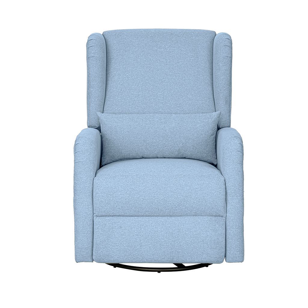 Candace - Power Recliner 3-in-1 With Swivel, Glider, USB Ports - Light Blue
