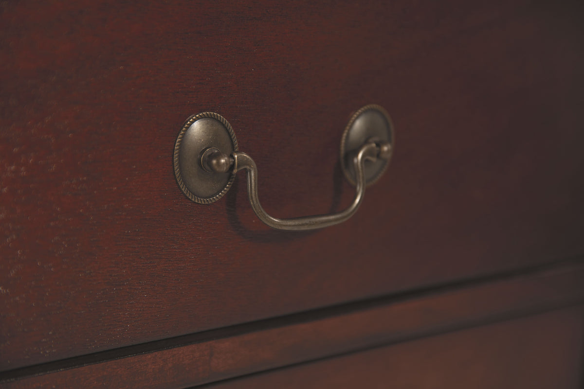 Alisdair - Two Drawer Night Stand - Reddish Brown