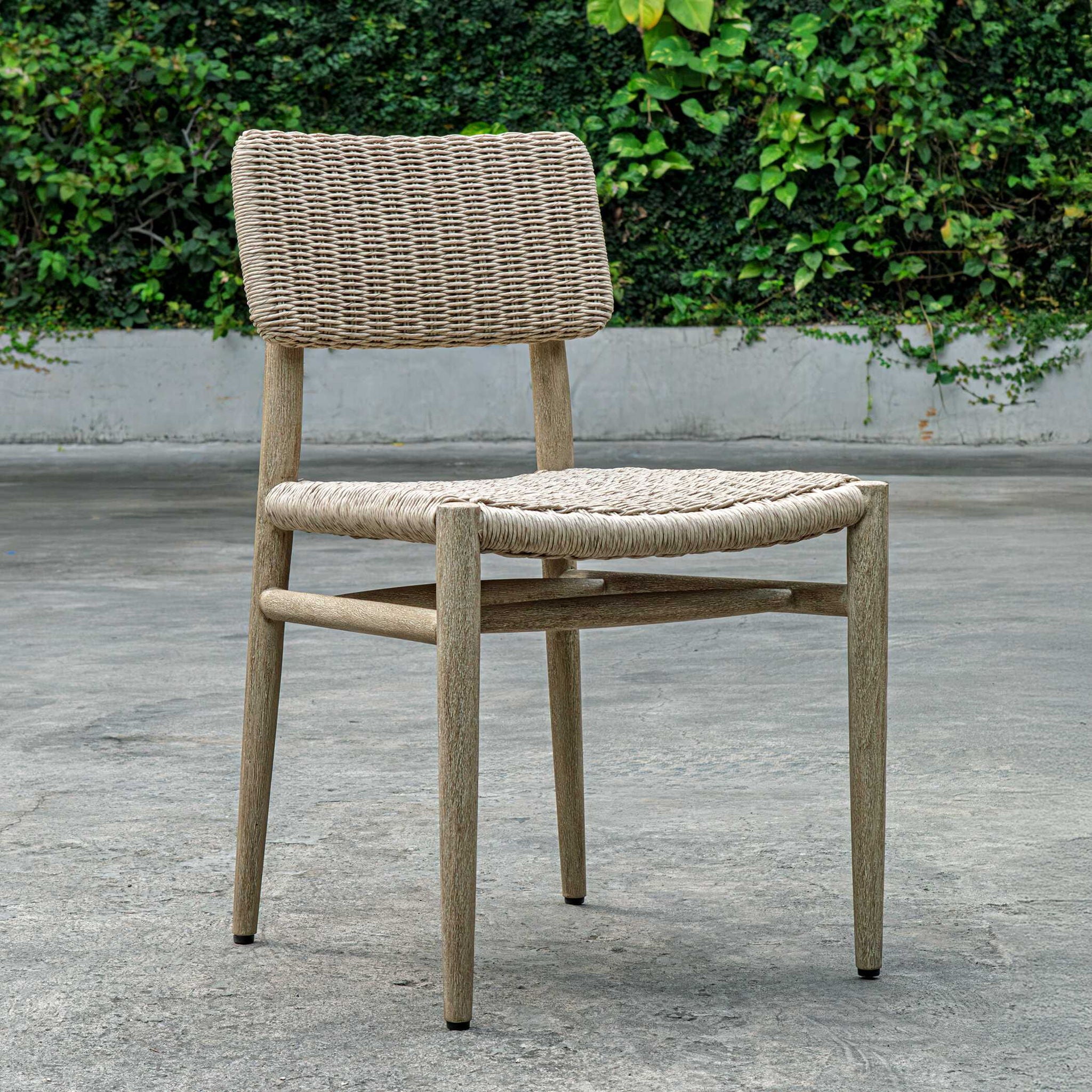 Kailua - Outdoor Wicker Dining Chair - Gray