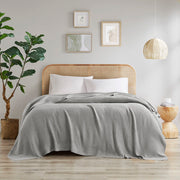 Bree Knit - Blanket - Gray