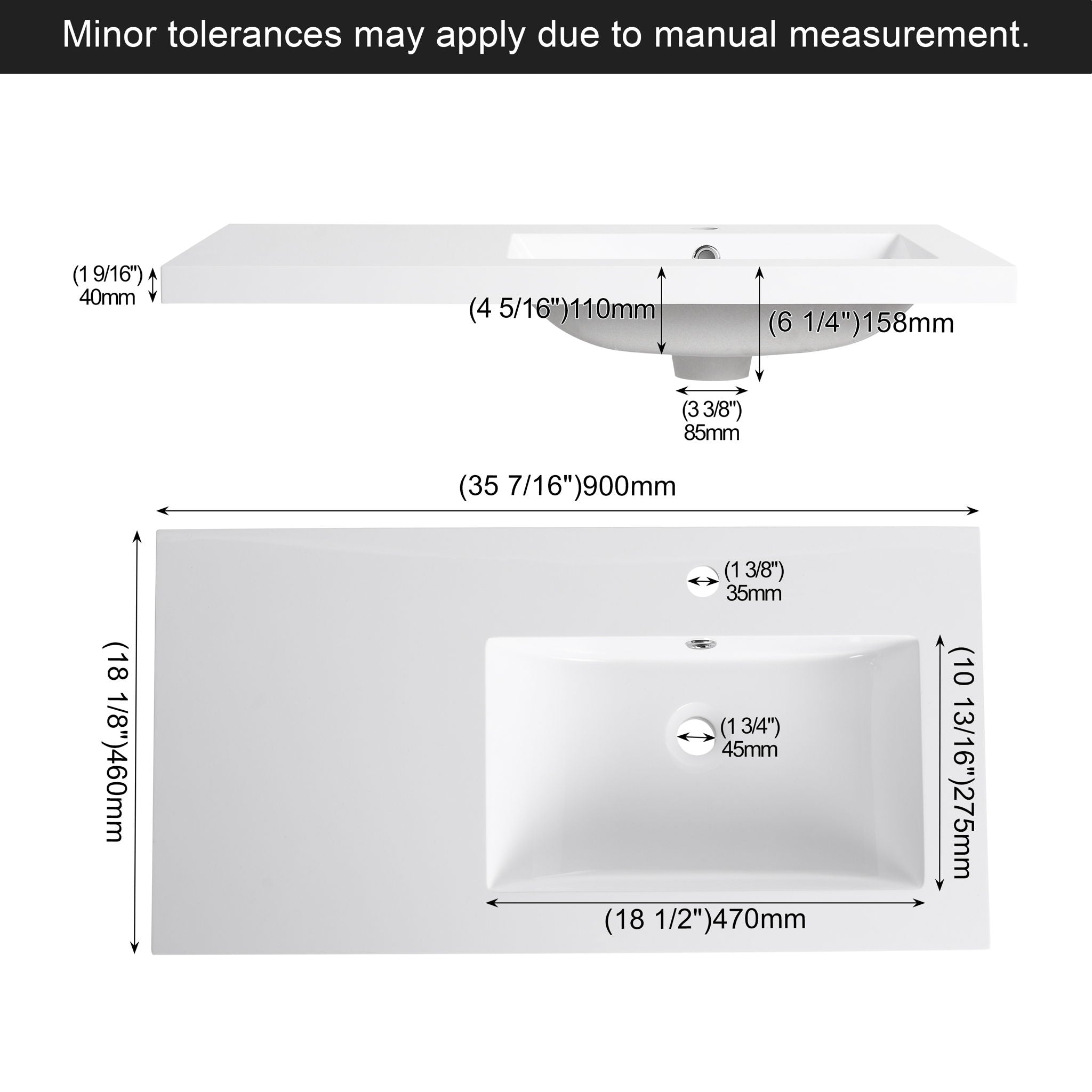 Bathroom Vanity Top With Integrated Sink