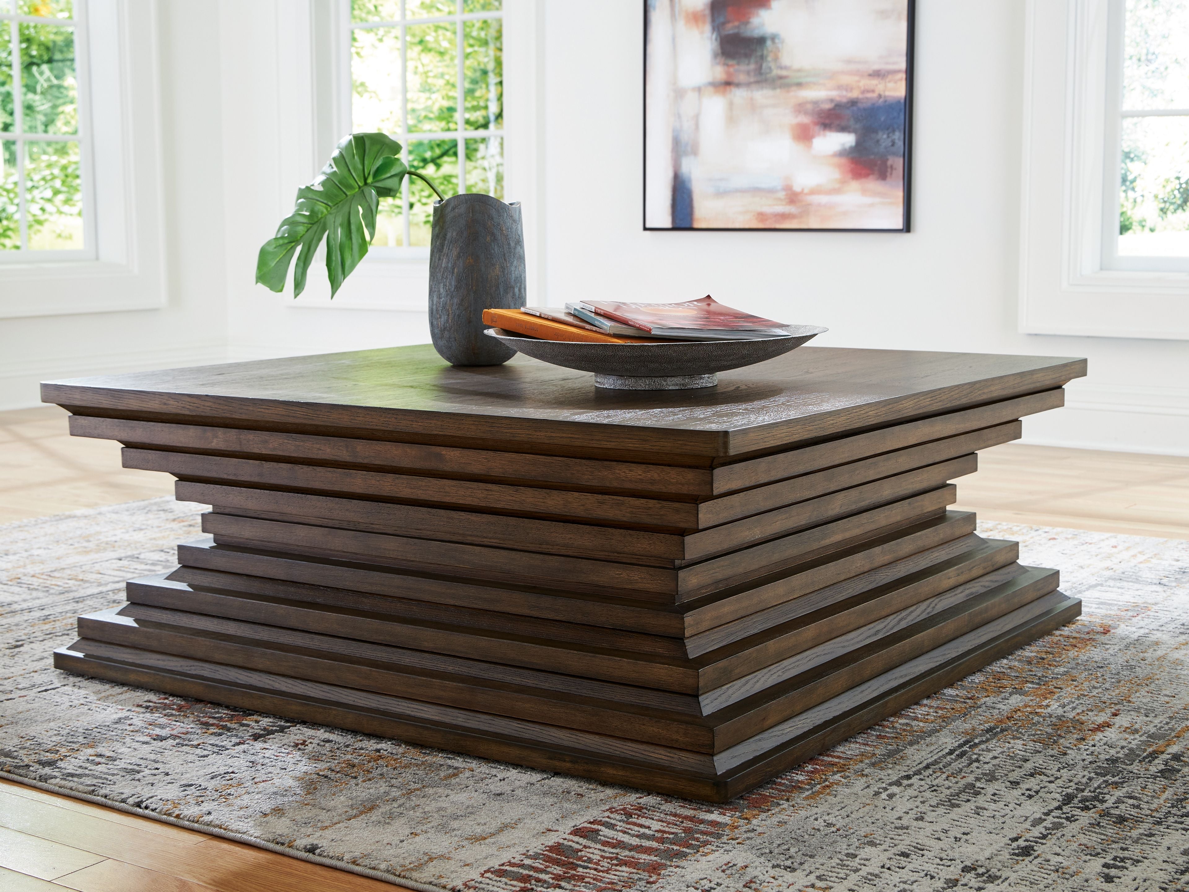 Hannodream - Square Cocktail Table - Warm Brown