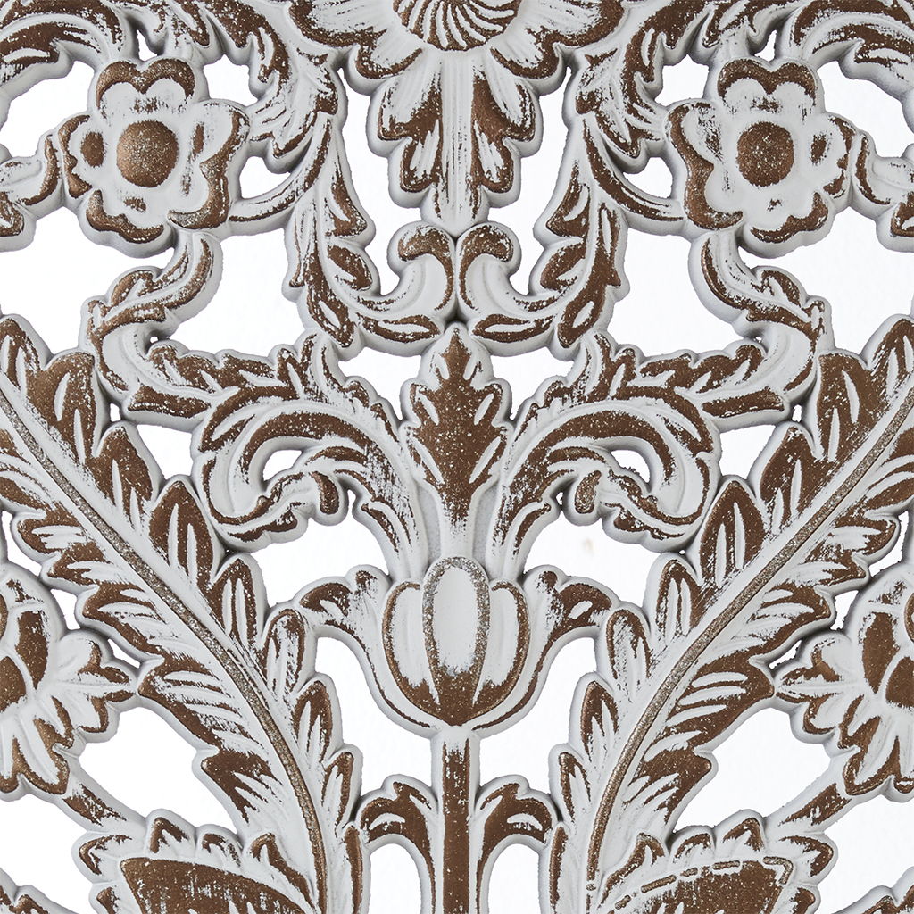 Botanical Panel - Botanical Panel Distressed Carved 2-Piece Wall Decor Set - Antique Brown