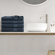 Premium Turkish Cotton 500GSM Plush Towel Set - Navy