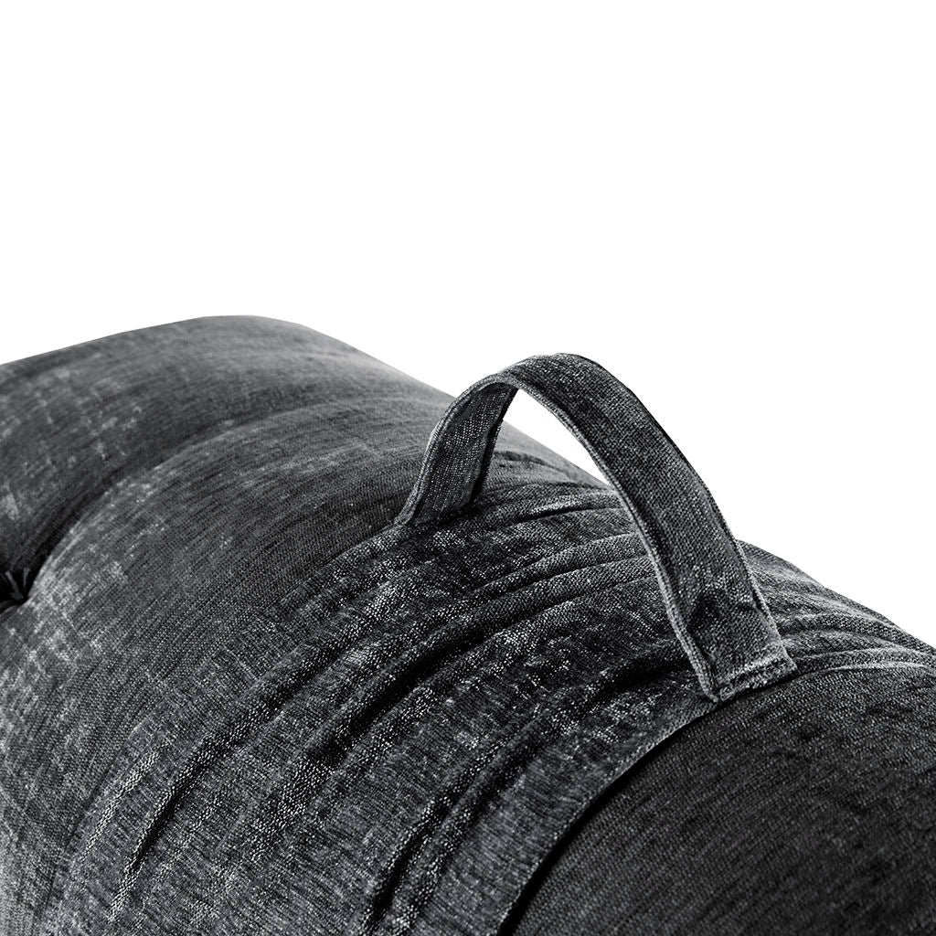 Edelia - Poly Lounge Floor Pillow Cushion - Charcoal
