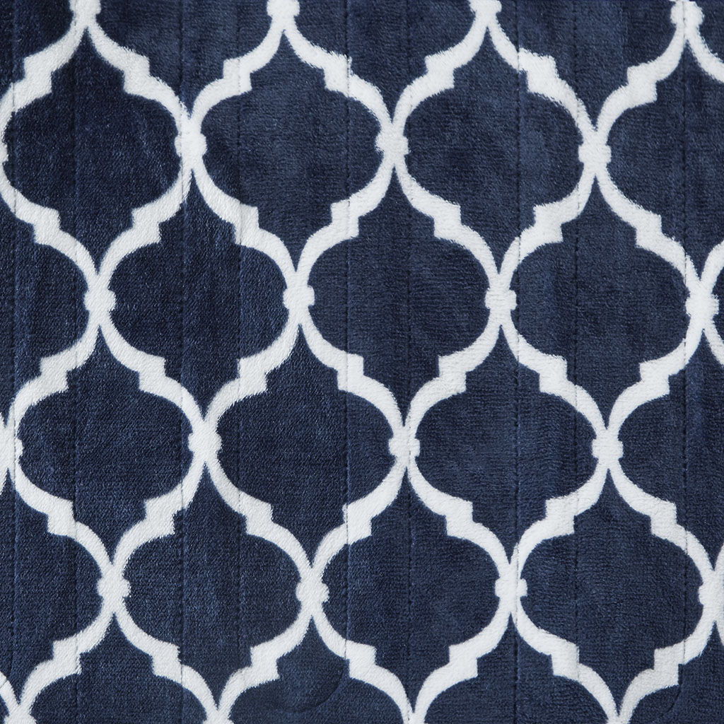 Heated Ogee - Throw - Indigo