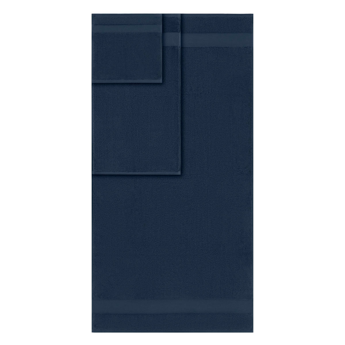 Turkish - 6 Piece Bath Towel Set - Navy